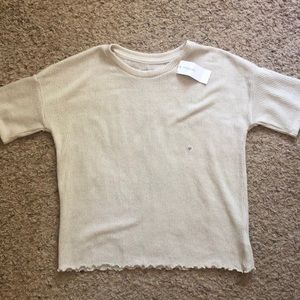 American Eagle Ruffled End Top